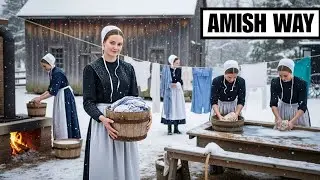 Как женщины-амиши стирают в морозные зимы | Путь амишей