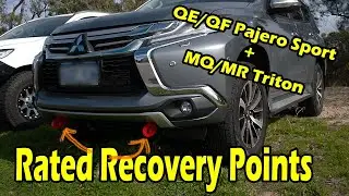 Pajero Sport/Mq Mr Triton Rated Recovery Points Install - No Front Bar!!!