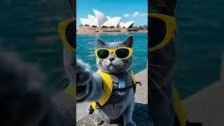 Wanderlust Cat Visits the White House & Sydney Opera House!#cat#TravelCat #PetTravel #AdventureMeow