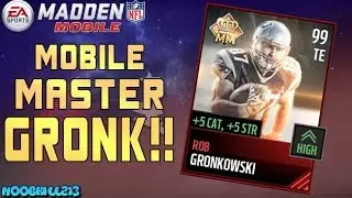 Madden Mobile 17 Completing 99 OVR Mobile Master Rob Gronkowski