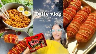 කම්මැලි දවස්🥱| daily vlog| රාමේන් | corndog recipe | #srilanka#ruchi#tranding#sinhala#corndog#ramen