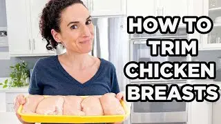How to Clean & Trim Chicken Breasts Like a PRO! | Beginner Friendly Chicken Prep