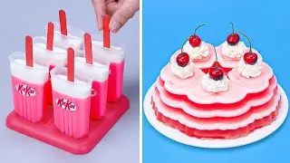 🫡🌈 Satisfying Cake Decorating | The Foolproof Recipe For Rainbow Mousse Cake