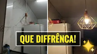 Como ficou a ilumina&ccedil;&atilde;o da minha cozinha com os novos pendentes