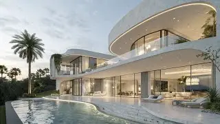 FULL TOUR of an Ultra-Luxury Modern Glass Mansion | Dream White Marble Home with Infinity Pool