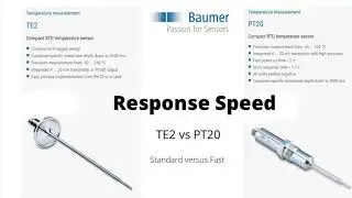 Baumer PT20 Response Speed Demo versus Standard