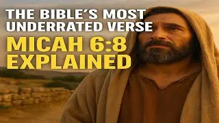 The Bible's Most Underrated Verse - Micah 6 : 8 Explained | #biblestories