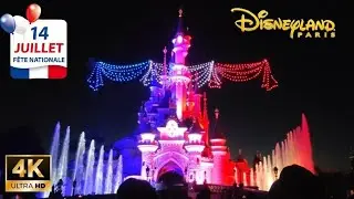 [4K] Show du 14 Juillet 2024 à Disneyland Paris : Des drones et des feux d'artifice Magnifiques 😍