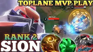 SION TOPLANE KILLER MVP PLAY! OVERPOWER AD TANK BUILD ABUSE - TOP 1 GLOBAL SION BY Jet - WILD RIFT