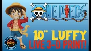 LIVE 3D PRINT - LUFFY CHIBI - 1 PIECE -  #onepiece #3dprint #live #3dprinting #creality #figurine