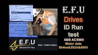 |ID run|Drives|VFD|ABB|ACS880|how to make id run test| induction motor | equivalent circuit |