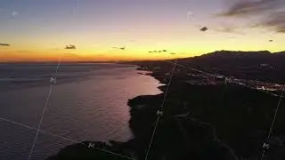 Serene Shoreline With Waves And Sky, Calming Sunset Over Rugged Coast With Reflections And Winding