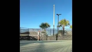 backhand - one slow mo at the end