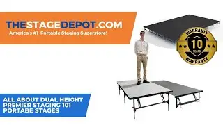 All about Dual Height Staging 101 Premier Stages by Intellistage from www.thestagedepot.com