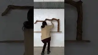 She Combines a Branch and a Board Into Something Beautiful for the Home