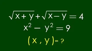A Nice Algebra Problem | Math Olympiad x=? y=?