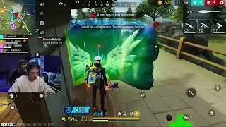 CORINGA JOGANDO FREE FIRE COM SQUAD DA RESNHA, NOBRU, RACHA E BOCA DE 09 #2