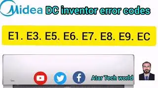 Midea DC inventor Air conditioner error codes in urdu _Hindi || Atar Tech world