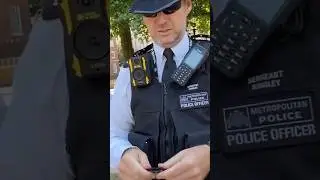 Сержант полиции Метрополитен со значком банды делает то, что нужно #londonnews #police #thinbluel...
