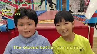 Four battles with Adam at Ninja Park! ニンジャパークでアダムと４つの対決！
