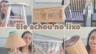 Olha o que meu marido achou no lixo. Os melhores garimpos farmhouse. Marido achou na caçamba. 🤗♻️🫶