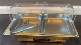 THXSUN Electric Chafing Dish, Electrical Chafing Dishes Roll Top Buffet Set Review, Amazing Quality