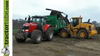 Mist streuen mit Massey Ferguson und Tebbe