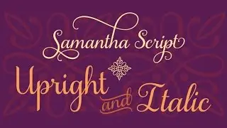 Samantha Font Glyphs - Easy Guide to access the extras!