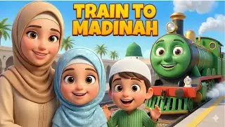 Choo Choo Train to Madinah | Islamic Kids Song & Nasheed with Bismillah, Salawat & Dhikr