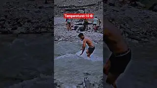 amarnath water temperature   - 10 degree&deg;