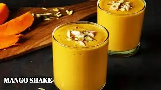 mango shake recipe at home 🤤 | कैसे बनाएं Thick & Creamy Mango Shake