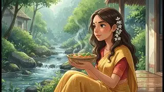 Maya Goes Forest Foraging 🌿 Cozy Ghibli Cooking by the Stream | Slow Living Healing Nature