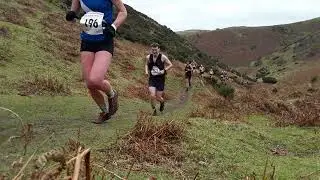 Longmynd valleys fell race(English champs). Lead runners @1m50sec