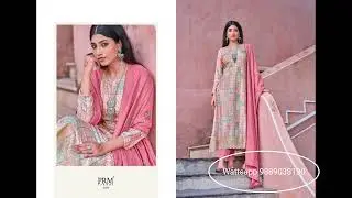 *PRM TRENDZ* DESIGNER UNSTITCHED SUIT #designersuits #ladiessuits #video #viral