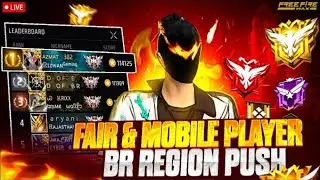🔴 LIVE -Br Rank push To Region Free fire Max 😇#freefire