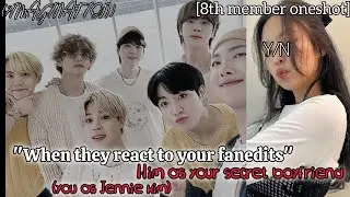 [800 subs special] When they react to your fanedits (you as Jennie kim) || &bull;JIMIN ONESHOT&bull;