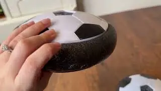 Hover Soccer Ball Toy - LED Light, Soft Foam Bumper for Kids (Ages 3-10)