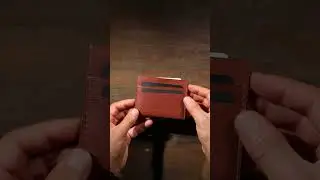 Monte Leather Card Holder | New Loco Craft #saddlestitch #fullgrainleather #wallet #leathercraft