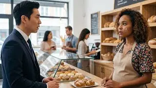 Korean Billionaire Boss SHOCKED After Finding His 8 Months Pregnant Ex-Wife in Debt-Ridden Bakery.