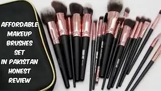 BEST & AFFORDABLE MAKEUP BRUSHES SET IN PAKISTAN 🇵🇰 | Makeup Brushes For Beginners Honest Review |