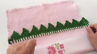 En Kolay Havlu Kenarı Yapımı | Örgü Aşkım Bebeğim
