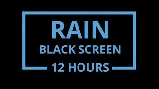12H Dark Heavy Rain for Deep Sleep &bull; Low, Steady Rain Ambience