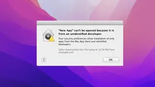 How To Open App From  Unidentified Developer