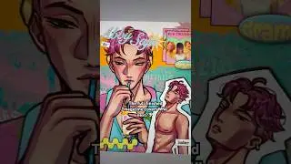 Saja Boys | Abby magazine cover #kpopdemonhunters #netflix #sajaboys #trending #art #drawing #shorts