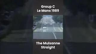 Group C Prototypes Flying Down The Hunaudieres - Le Mans 1989 #shorts