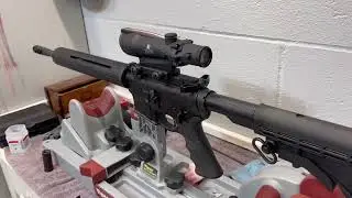 Low Budget Shooting #6 Colt CSR15 Competition Sporting Rifle with new ACOG scope on the home course.