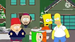 Bart Simpson Hits Kyle Broflovski with His Skateboard And Gets Grounded