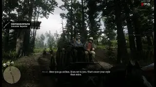 An American Pastoral Scene. Micah's Coach Robbery. Free Lancaster Repeater. Red Dead Redemption, 4K.