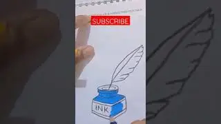 inkpot drawing#easydrawing#art#top#pencildrawing#shorts#inkpot#ink#pot#drawing#colorsdrawing