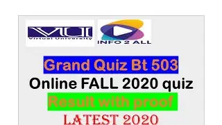 Bt 503 Grand quiz